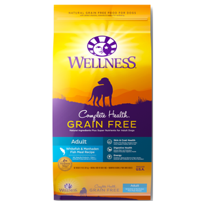 Wellness Complete Health, Dog Dry Food, Grain Free, Whitefish & Menhaden Fish Meal