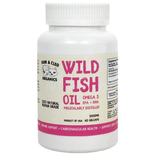 Dom & Cleo Organics, Dog and Cat Healthcare, Supplements, Wild Fish Oil