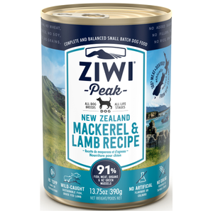 Ziwi, Dog Wet Food, Mackerel & Lamb (By Carton)