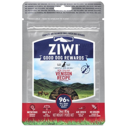 Ziwi, Dog Treats, Air Dried, Good Dog Rewards, Venison