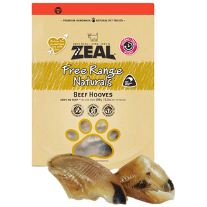 Zeal, Dog Treats, Dried Beef Hooves