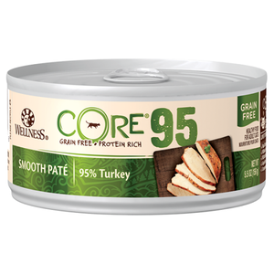 Wellness Core, Cat Wet Food, Grain Free, Pate, 95% Turkey